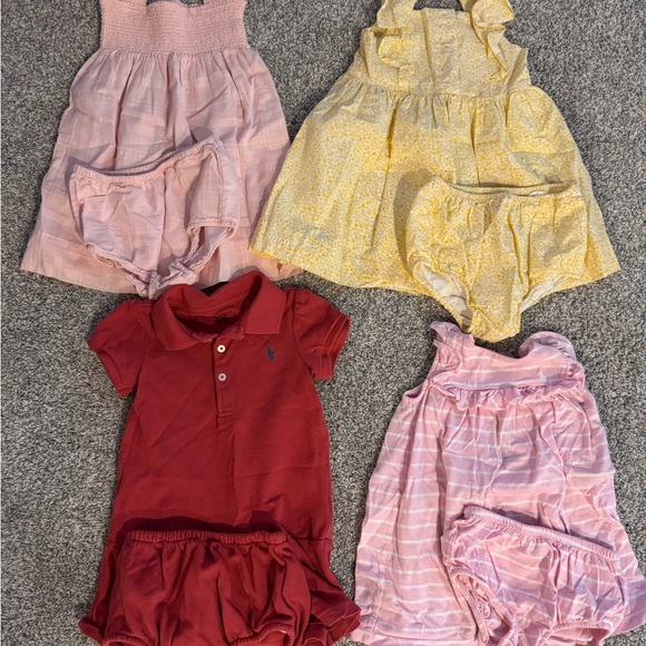 Ralph Lauren Baby Dress Collection - Red, Pink, Yellow - Picture 1 of 5
